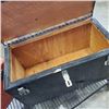 Image 2 : RED METAL TOOL BOX AND LARGE WOODEN TOOL BOX