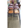 Image 1 : SET OF 4 METAL FOLDING CHAIRS
