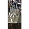 Image 3 : ACCORDIAN RACK AND METAL SHELF