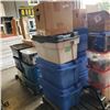 Image 1 : 3 LARGE TOTES AND BOX OF CHRISTMAS DECOR
