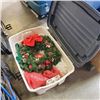 Image 3 : 3 LARGE TOTES AND BOX OF CHRISTMAS DECOR