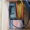 Image 2 : BOX OF EXTENTION CORD, TOOL BELT, PLANO FILED BOXES AND MORE