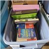 Image 1 : TOTE OF SCHOOL SUPPLIES BINDERS AND PAPER