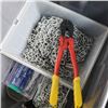Image 2 : TOTE OF CHAINS AND BOLT CUTTER