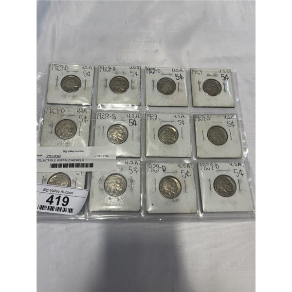 COLLECTIBLE BUFFALO NICKELS