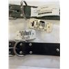 Image 2 : 2 NEW GENUINE LEATHER DOG COLLARS