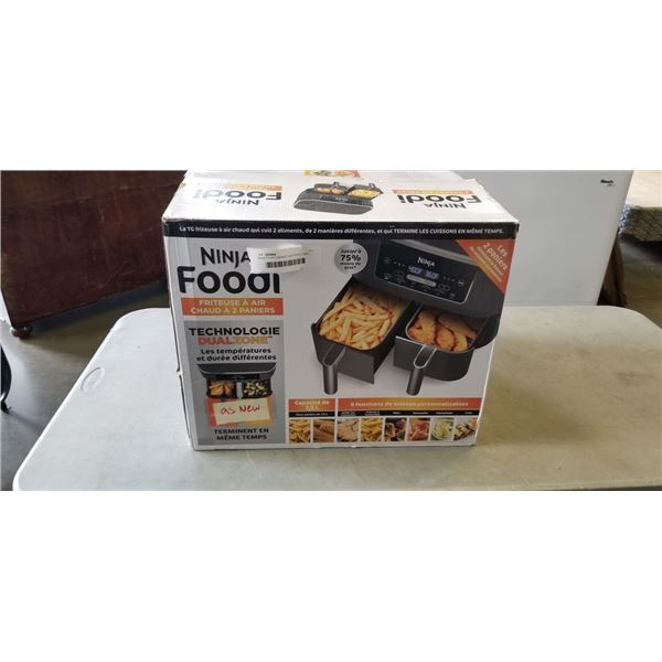 NINJA FOODI 2 BASKET AIR FRYER, USED