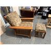 Image 2 : VINTAGE LOUNGE CHAIR WITH FOOTSTOOL