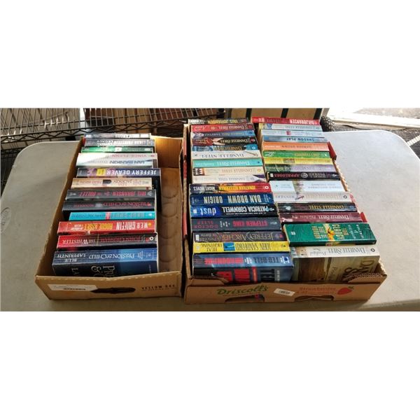 2 TRAYS OF NOVELS