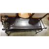 Image 2 : WROUGHT IRON LEATHER SEAT BENCH