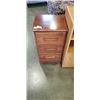 Image 2 : ROLLING WOOD SHELF AND 3 DRAWER CABINET