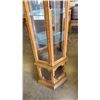 Image 3 : DISPLAY CABINET WITH GLASS SHELVES AND LIGHT