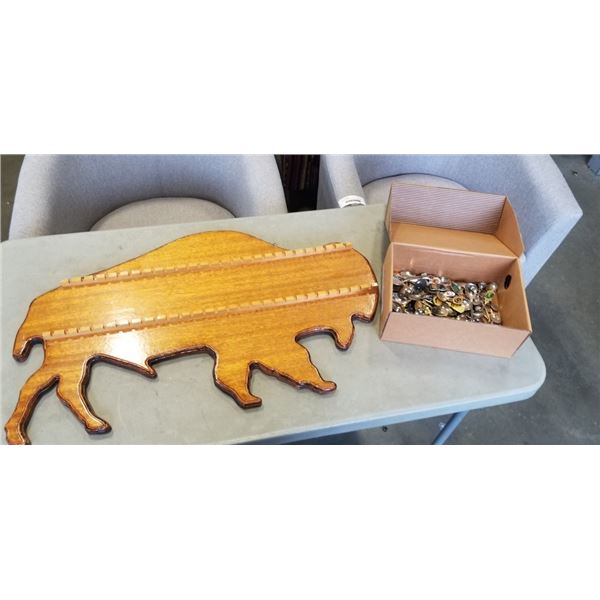 INTERNATIONAL SPOON COLLECTION WITH BISON DISPLAYER