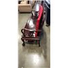 Image 8 : CARVED ROSEWOOD INLAID MARBLE BENCH, 65 INCH WIDE, 42 INCH TALL AT HEIGHT OF BACK,  SOLID SEAT WITH 