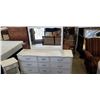 Image 1 : WHITE FRENCH PROVINCIAL DRESSER, WITH MIRROR AND NIGHTSTAND