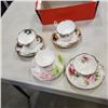 Image 1 : 4 ROYAL ALBERT CUPS AND SAUCERS