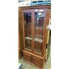 Image 1 : 6FT DOUBLE GLASS DOOR, GUN CABINET, WITH KEY AND LIGHT