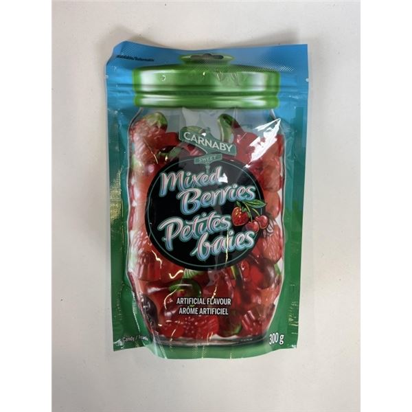 CASE OF NEW MIXED BERRIES SOFT CANDY,  8 BAGS OF 300G EACH BB NOV/2024