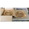 Image 1 : CASE OF NEW BROWN GLASS 13" CHARGER PLATES