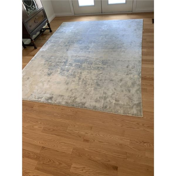 PRESIDIO AQUA 300X240CM AREA CARPET WITH UNDERLAY, IN GOOD CONDITION