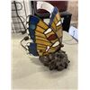 Image 3 : STAINED GLASS BUTTERFLY LAMP