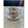 Image 2 : ROYAL ALBERT TRANQUILITY TEAPOT WITH TRIVET AND 17 CUPS AND SAUCERS