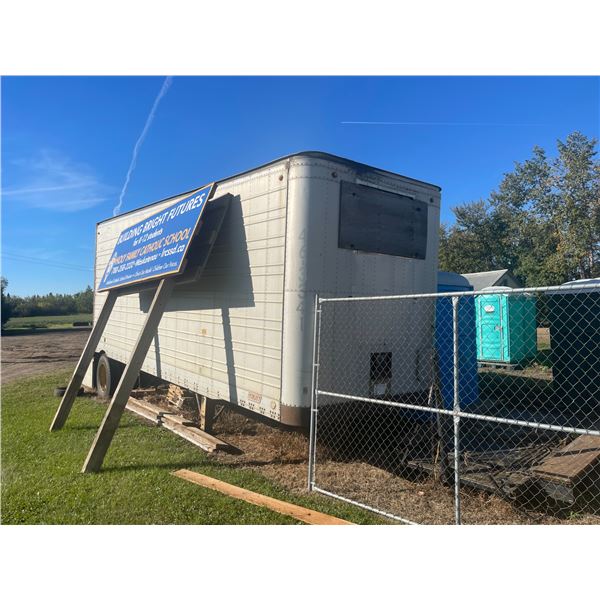 Approx. 27 ft enclosed tandem van trailer, single axle, Farm use only