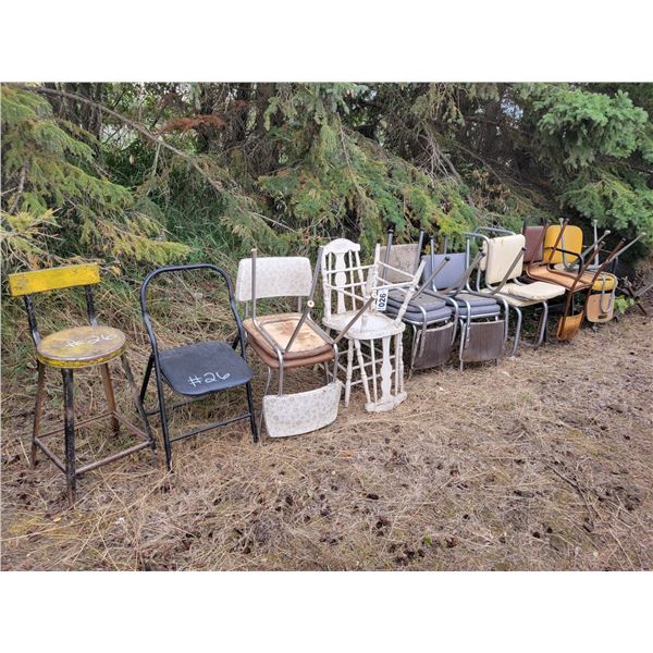 Approx. 16- various chairs