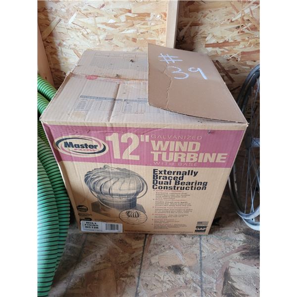 12 inch roof top wind turbine