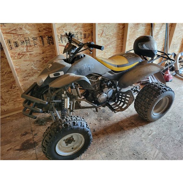 Renthal quad (ran when parked, no key) & helmet