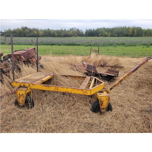 Steel pull type frame on wheels