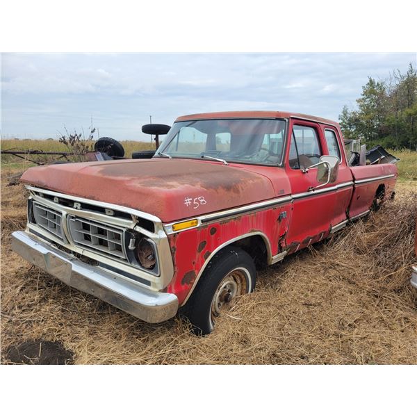 1976 Ford super cab F150, no engine (sold for parts)