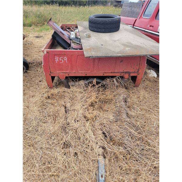 Dump trailer c/w ball hitch