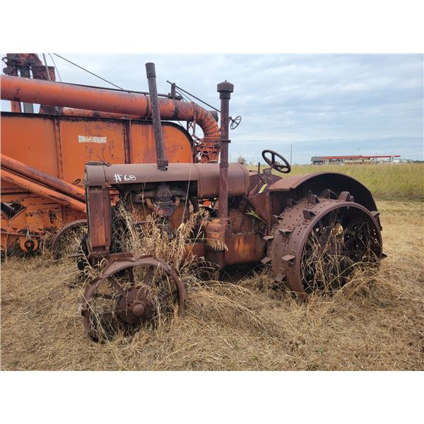 McCormick Deering tractor, steel wheels
