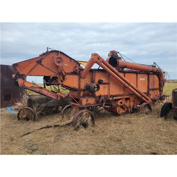 Case steel wheel thrashing machine