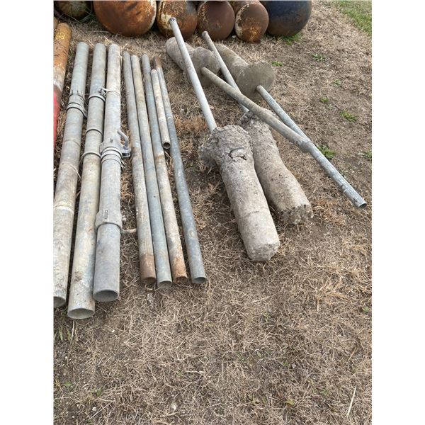 Galvanized fence posts