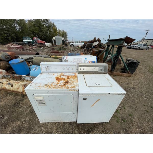 Washer, dryer & hot water tanks