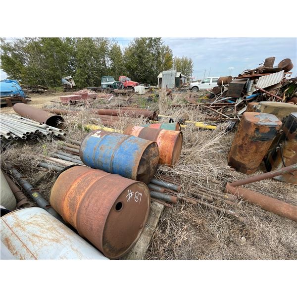 Lot of barrels & fuel tanks