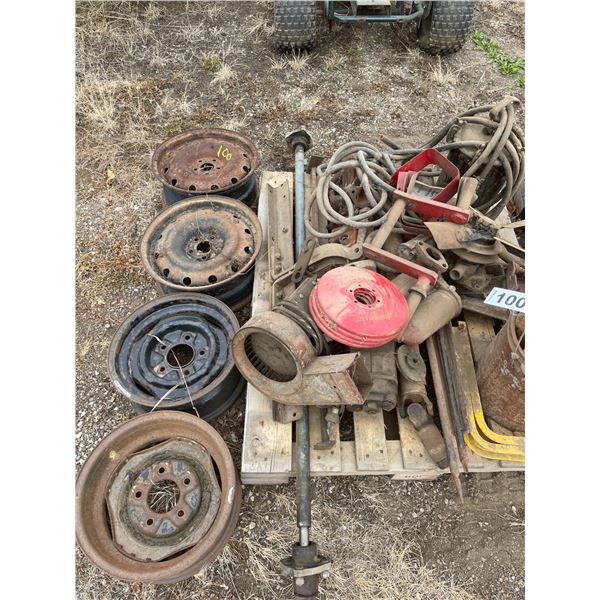 Rims, tire irons & misc.