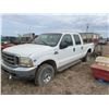 Image 1 : 2002 Ford F350 crew cab, V10, auto, gas, 4WD c/w truck box fuel tank, not running (Sold for Parts)