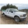 Image 3 : 2002 Ford F350 crew cab, V10, auto, gas, 4WD c/w truck box fuel tank, not running (Sold for Parts)