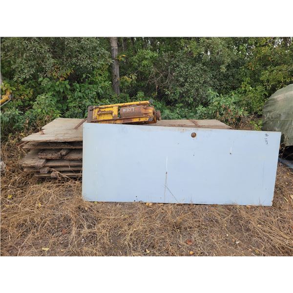 Plywood trailer siding, door & tranny