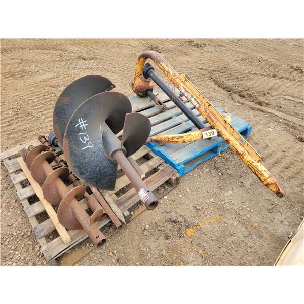 3pt post hole auger & bits