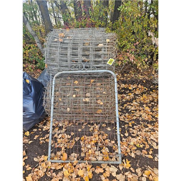 4- Rolls Metal fencing & gate