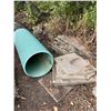 Image 1 : Concrete patio blocks, plastic pipe