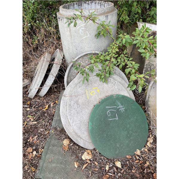 Concrete & plastic tank lids