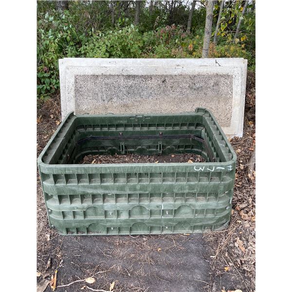 2- Fibre glass casket lids & power box housing