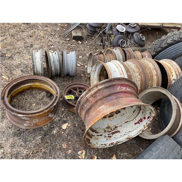 Qty of various size rims