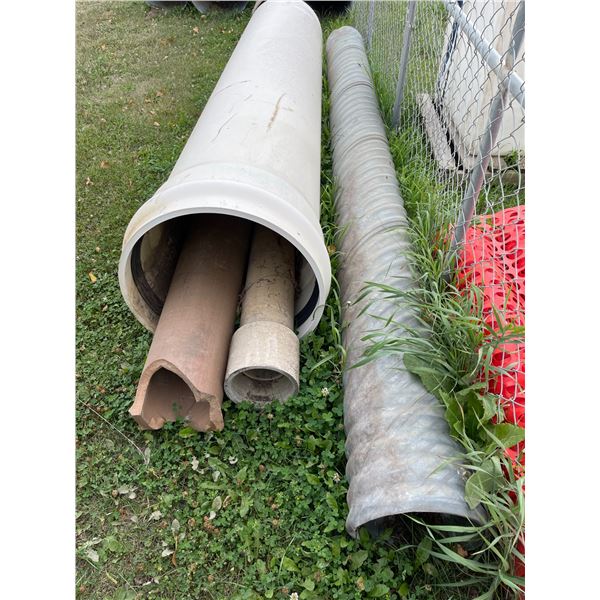 Heavy duty plastic culvert, long metal culvert, long concrete culvert