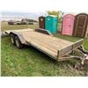 Image 1 : Pindle Hitch Tandem Axle, 18 ft flat deck trailer (no ramps) Serial not visible. Sold with Bill of S